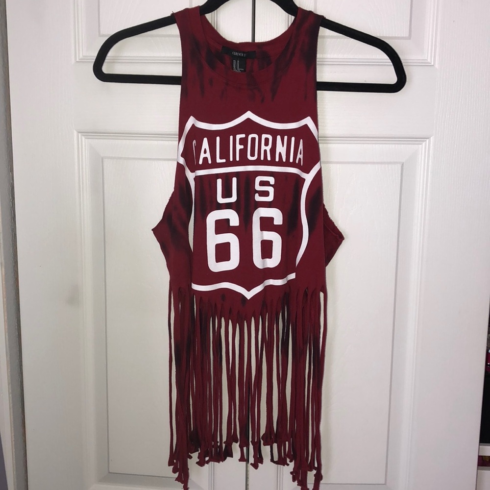 “Forever21” Sleeveless Logo Top
